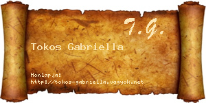 Tokos Gabriella névjegykártya
