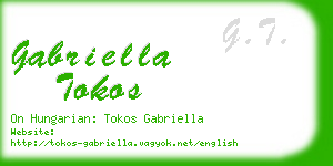 gabriella tokos business card